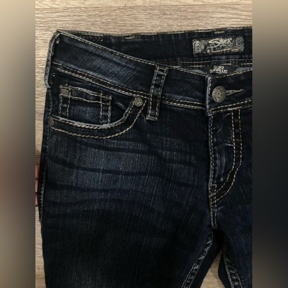 Silver boot cut Y2K jeans - Picture 4 of 8